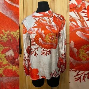 Karen by Simonsen Mercy too abstract floral top . Denmark designer .